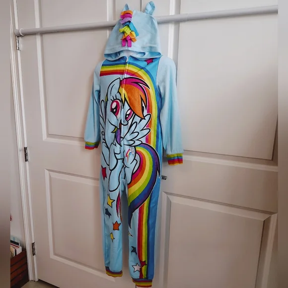 My Little Pony Fleece Onesie Hooded Pajamas - Picture 3 of 6
